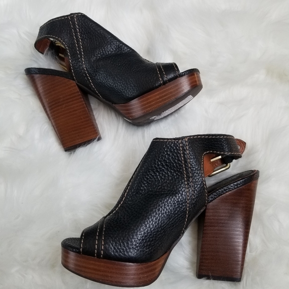 Lucky Brand Shoes - Lucky Brand Black Pebbled Leather Booties